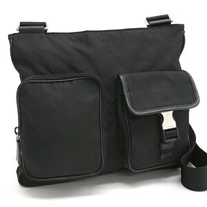 Prada Crossbody Bag VIAGGIO Nylon Nero Black Triangle Logo Plate